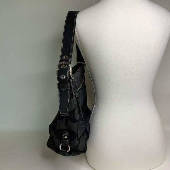 Vintage black Coach shoulder and - Picture 4 of 8